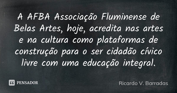 Acesse Wikipédia sobre AFBA – Associação Fluminense De Belas Artes